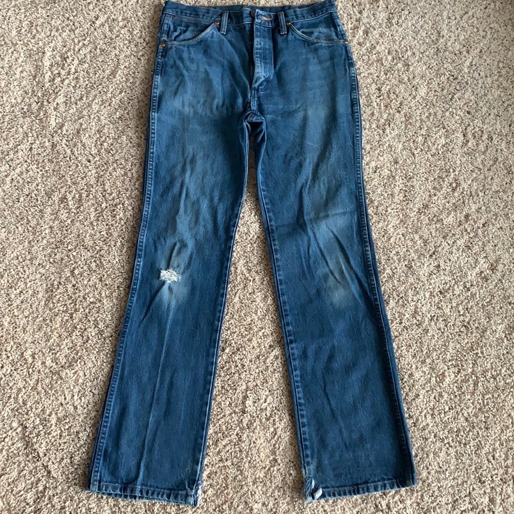 Mens Wrangler Cowboy Cut Slim Fit Jeans